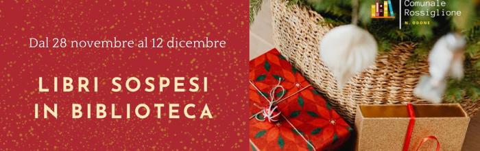 Rossiglione, Biblioteca comunale "Nicolò Odone", dal 28 novembre al 12 dicembre - "Libri sospesi in biblioteca"