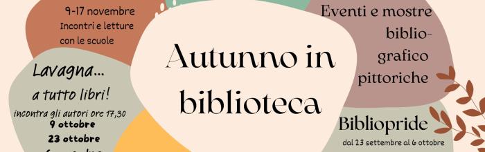 Lavagna, Autunno in biblioteca - 2024