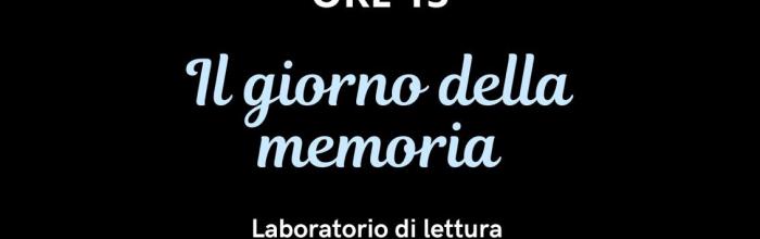 Castiglione Chiavarese, Biblioteca comunale, sabato 25 gennaio - ore 15.30 - "Il giorno della memoria" - Letture e laboratori per bambini e bambine 6/10 anni  