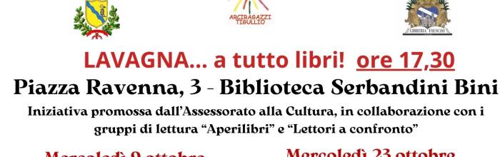  Lavagna, Biblioteca civica "G. Serbandini Bini", "Autunno in biblioteca" - mercoledì 9 ottobre - ore 17.30 - Incontro con l'autore Aldo Boraschi