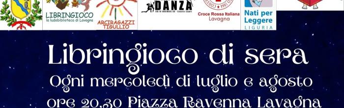 Dal 2 luglio alle ore 20.30 "Libringioco di sera" per bambini e famiglie - ogni mercoledì di luglio e agosto 2025