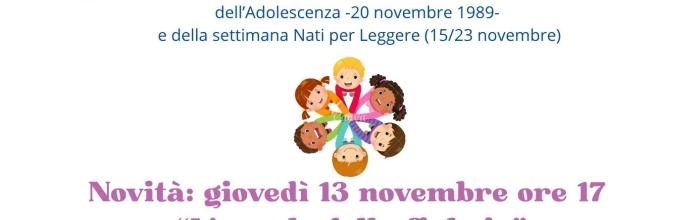 Lavagna, Ludoteca Libringioco - nella settimana dedicata a NpL, Giovedì 13 Novembre - ore 17 "L'angolo della fiabaia"