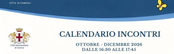 NpL Liguria, Camogli -  Biblioteca Comunale "Niccolò Cuneo" - da ottobre dalle ore 16.30 alla 17.45 "Tornano Gli Appuntamenti NpL 2026