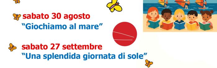 NpL Liguria - Cogoleto, Biblioteca civica "E. Firpo" - sabato 30 agosto 2025 - ore 10.30 - "Giochiamo al mare"  
