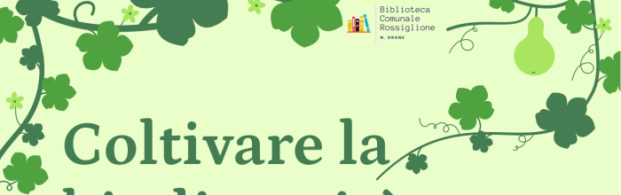 Rossiglione, Biblioteca Comunale "Nicolò Odone" - venerdì 16 ottobre ore 15.30 - incontro sulla Biodiversità