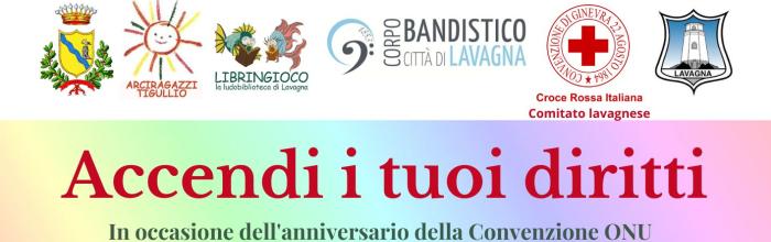 Lavagna, sabato 22 novembre - dalle ore 15.30 - Iniziativa "Accendi i tuoi diritti"