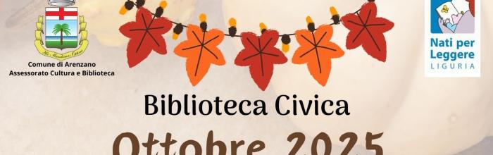 NpL Liguria - Arenzano, Biblioteca civica "G. Mazzini" - "Letture favolose" e due appuntamenti per Halloween - ottobre 2025 