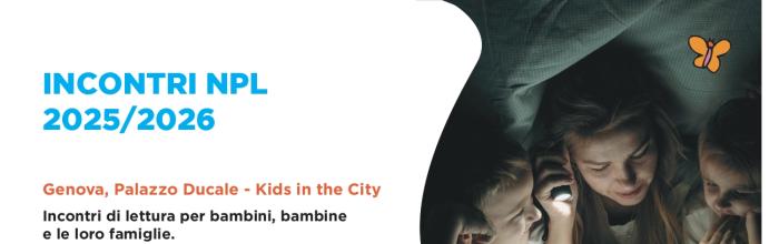  NpL Liguria - Genova, Palazzo Ducale - Spazio Kids in the City - mercoledì 26 novembre - ore 17 -  "Leggimi perché me ne ricorderò" - Letture per bambini e bambine (18/36 mesi) e famiglie