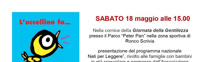  Ronco Scrivia, Biblioteca civica "T. Marangoni" - Due iniziative NpL Liguria - 18 e 25 maggio 2024