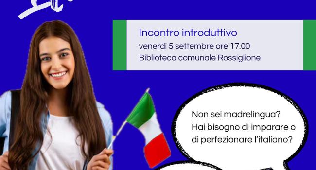 Rossiglione, Biblioteca comunale "N. Odone" - "Conversazioni in italiano" - incontro introduttivo venerdì 5 settembre 2025 - ore 17