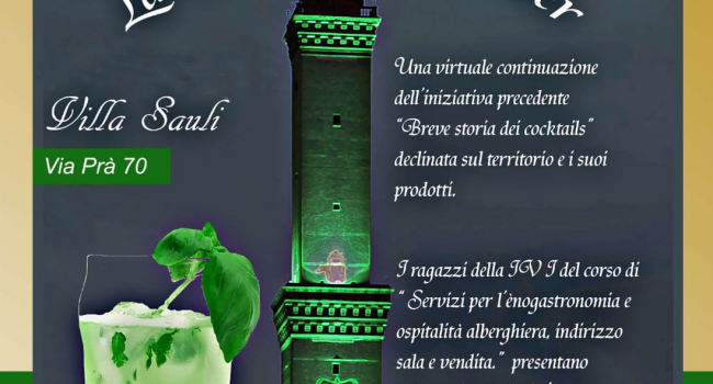 La Liguria nello shaker: “Aperitivi liguri”, le novità da bere dell’Istituto Alberghiero Nino Bergese  presso Villa Sauli Podestà