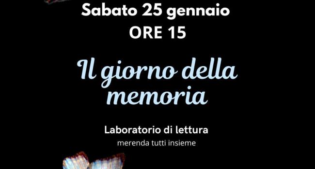 Castiglione Chiavarese, Biblioteca comunale, sabato 25 gennaio - ore 15.30 - "Il giorno della memoria" - Letture e laboratori per bambini e bambine 6/10 anni  