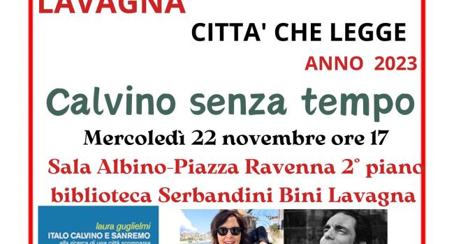 Lavagna, Biblioteca civica "G. Serbandini Bini", mercoledì 22 novembre, ore 17 - Laura Guglielmi presenta il libro "Italo Calvino alla ricerca di una città scomparsa"