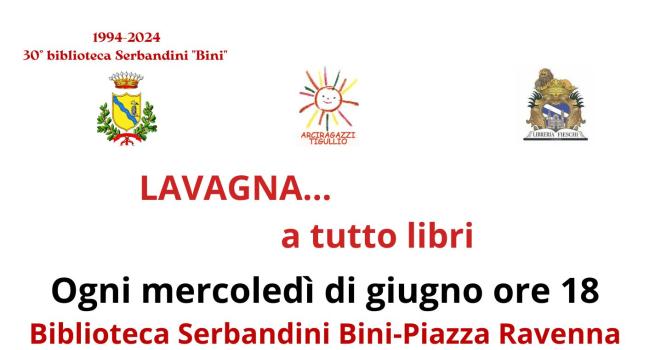  Lavagna, Biblioteca civica "G. Serbandini Bini", 12 giugno 2024 - ore 18 - Presentazione dei libri: "La papessa di Milano" e "Le figlie di Cartagine" 