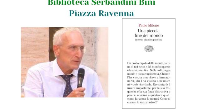 Lavagna, Biblioteca civica "G. Serbandini Bini", Piazza Ravenna - mercoledì 2 luglio -ore 18 - Presentazione del saggio di Paolo Milone "Una piccola fine del mondo"