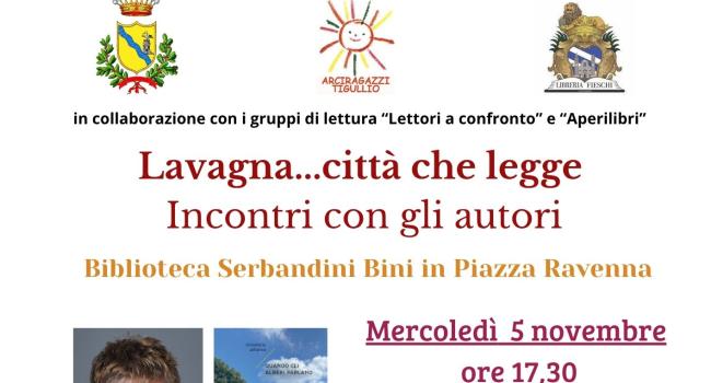  Lavagna, Biblioteca civica "G. Serbandini Bini", mercoledì 5 novembre  - ore 17.30 - Donatella Alfonso presenta: "Quando gli alberi parlano"