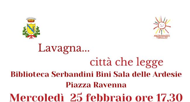   Lavagna, Biblioteca comunale"G.Serbandini Bini", mercoledì 25 febbraio - ore 17.30 - Fulvio Rombo e Fulvio Di Sigismondo presentano i loro ultimi romanzi 