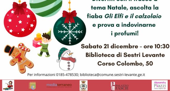 Sestri Levante, Palazzo Fascie, Sala Bo, sabato 21 dicembre - ore 10.30 - "Aspettando il Natale in biblioteca"