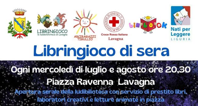 Lavagna, Biblioteca civica "G. Serbandini Bini", dal 3 luglio al 28 agosto 2024 - "Libringioco di sera" - Apertura serale della ludobiblioteca