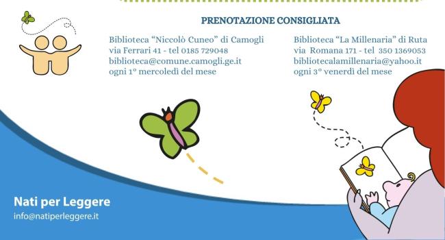 NpL Liguria - Camogli, Biblioteca "N. Cuneo" e Biblioteca "La Millenaria" di Ruta - "Nati per Leggere a Camogli!" - Si riparte dal 1 ottobre dalle ore 16.30  