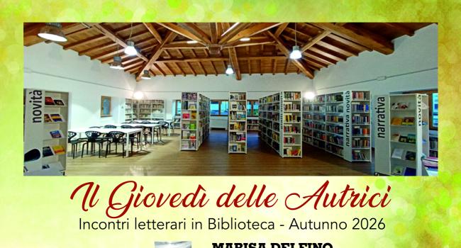 Cogoleto, Biblioteca Comunale"E.Firpo" - da giovedì 22 ottobre a giovedì 26 novembre avrà luogo la "Rassegna Letteraria"