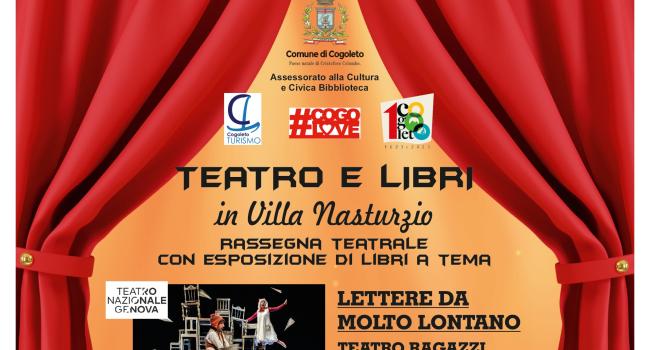 Cogoleto, "Teatro e libri a Villa Nasturzio": rassegna teatrale 