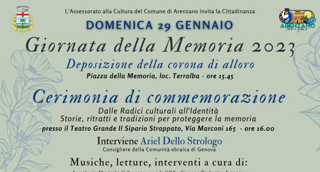 Arenzano, Teatro "Il Sipario strappato", domenica 29 gennaio, ore 16 - Giornata della Memoria 2023 