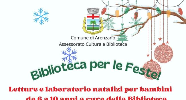 Locandina - Biblioteca per le Feste! - Arenzano