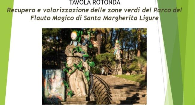 Santa Margherita Ligure, Villa Durazzo, 10 ottobre, ore 17.30 - Tavola rotonda: "Recupero e valorizzazione delle zone verdi del Parco del Flauto Magico"