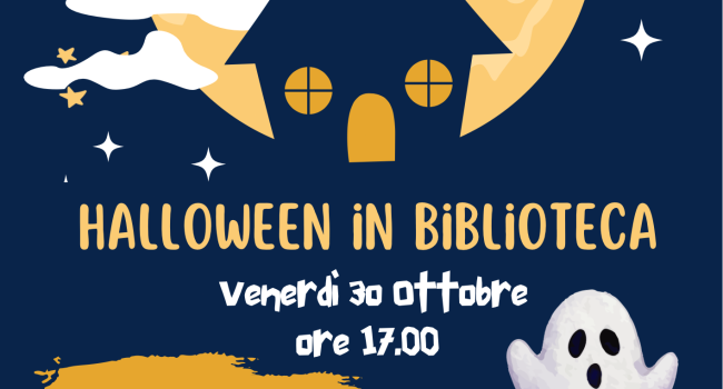 Rossiglione, Biblioteca comunale"Nicolò Odone" - venerdì 30 ottobre ore 17.00 - festeggia - "Halloween in Biblioteca"