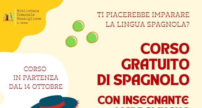 Rossiglione, Biblioteca Rossiglione "Nicolò Odone"  - 13 - 14 - Ottobre 2026  riprendono i corsi di lingue gratuiti