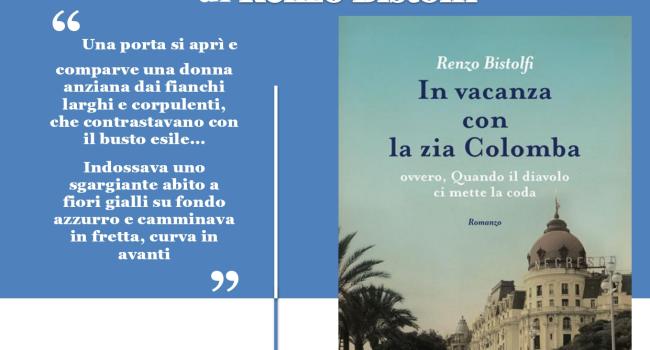 Campomorone, Biblioteca civica "Palazzo Balbi", giovedì 26 ottobre, ore 17 - Presentazione del romanzo di Renzo Bistolfi "In vacanza con la zia Colomba"