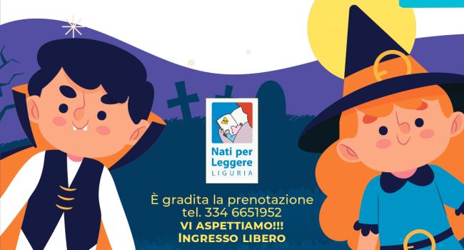NpL Liguria - Busalla, Biblioteca comunale "B. von Suttner", venerdì 31 ottobre - ore 16.30 - "La festa di Halloween" letture per bambine e bambini a cura dei volontari NpL 