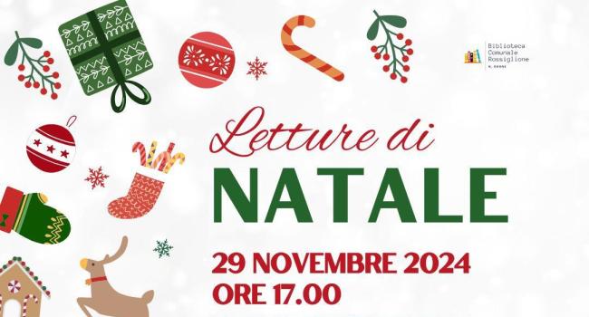 Rossiglione, Biblioteca comunale "N. Odone" - 29 novembre - ore 17 - "Letture animate natalizie" e "Calendario dell'Avvento letterario"