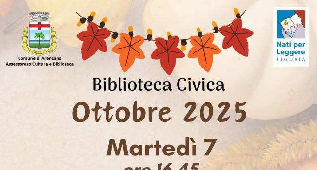 NpL Liguria - Arenzano, Biblioteca civica "G. Mazzini" - "Letture favolose" e due appuntamenti per Halloween - ottobre 2025 