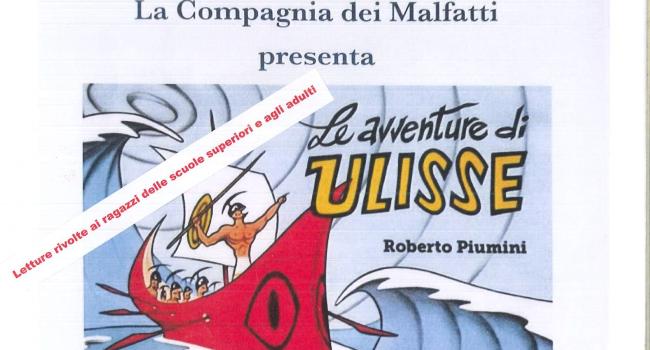 Serra Riccò, Club Famigliare Castagna, mercoledì 12 marzo - ore 16.30 - "Le avventure di Ulisse", a cura della Biblioteca civica e della Compagnia dei Malfatti