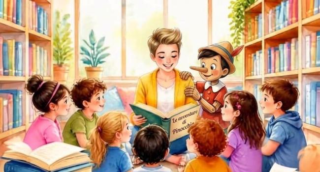 Carasco, Biblioteca Civica - lunedì 2 novembre - ore 16.45 - in occasione del bicentenario della nascita di Carlo Collodi propone letture "Le Avventure Di Pinocchio"