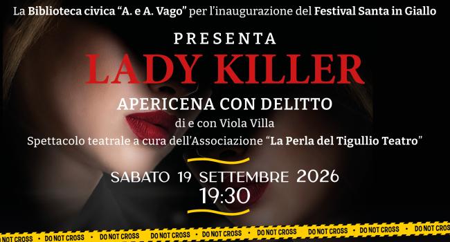 Santa Margherita, Biblioteca "A. e A. Vago" - sabato 19 settembre - Inaugurazione del  Festival " Santa in Giallo"