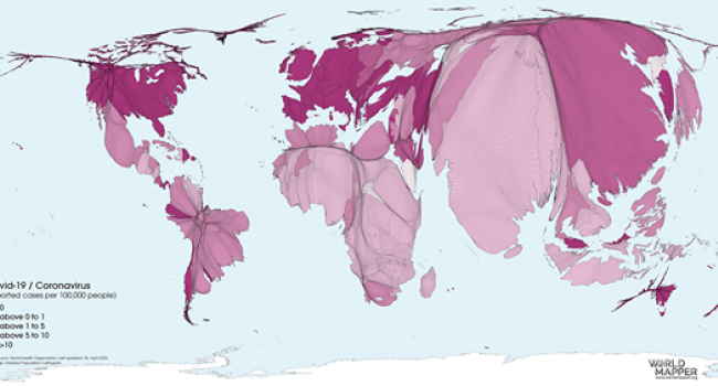 I dati sul mondo in world mapper